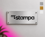 Targa su Laminato Acrilico Rettangolare Orizzontale Classic